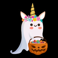 Unicorn Ghost Halloween T  Shirt Cute Unicorn Ghost Pumpkin Halloween Fleece Short | Artistshot