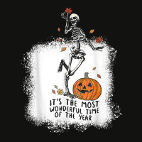 Spooky Dance Skeleton Most Wonderfull Time Halloween Pumpkin T Shirt Scorecard Crop Tee | Artistshot