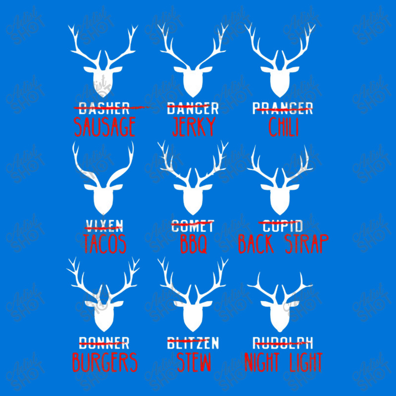 Deer Hunter All Of Santa's Reindeer Tee Landscape Canvas Print by strawberriesandscream | Artistshot