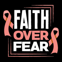 Faith Fear Peach Ribbon Endometrial Cancer Awareness Long Cropped Hoodie | Artistshot