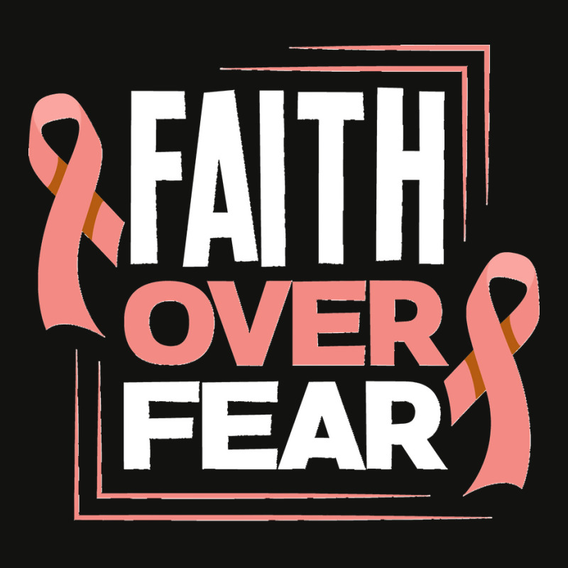 Faith Fear Peach Ribbon Endometrial Cancer Awareness Long Scorecard Crop Tee by WirtzRichard | Artistshot