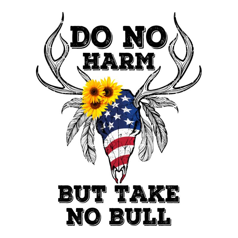 Do No Harm But Take No Bull American Skull For Light 3/4 Sleeve Shirt by autlu2024 | Artistshot