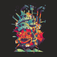 Moving Castle Ladies Fitted T-shirt | Artistshot