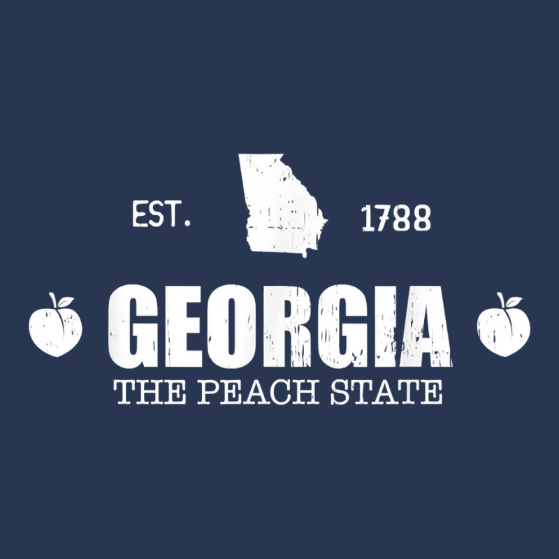 Georgia The Peach State Used Look T Shirt Ladies Denim Jacket by dewresowashg | Artistshot