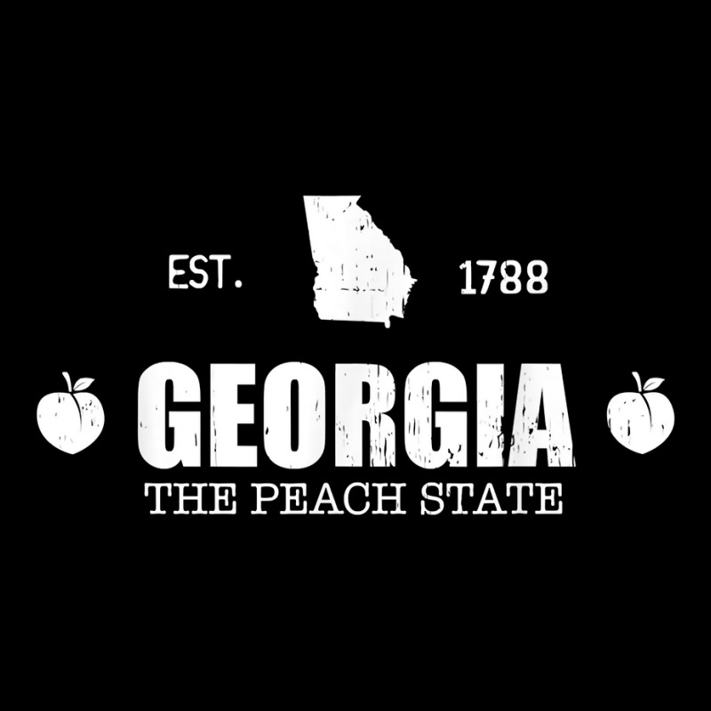 Georgia The Peach State Used Look T Shirt Baby Bibs by dewresowashg | Artistshot