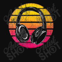 Womens Synthwave Retro 1990s Music Lover Headphones Vaporwave Music Me Crop Top | Artistshot