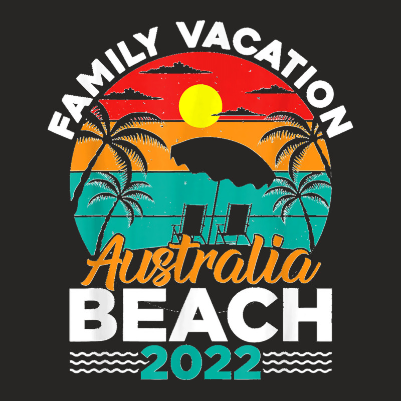 Family Vacation 2022 Vintage Retro Australia Atlantis Beach Ladies Fitted T-Shirt by WirtzRichard | Artistshot