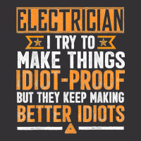 Funny Electrician Art Men Dad Lineman Electronics Engineers Vintage Hoodie | Artistshot