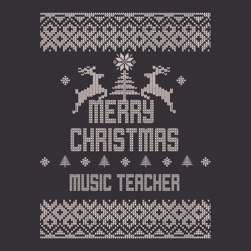 Merry Christmas Music Teacher Vintage Hoodie And Short Set by sakhi | Artistshot