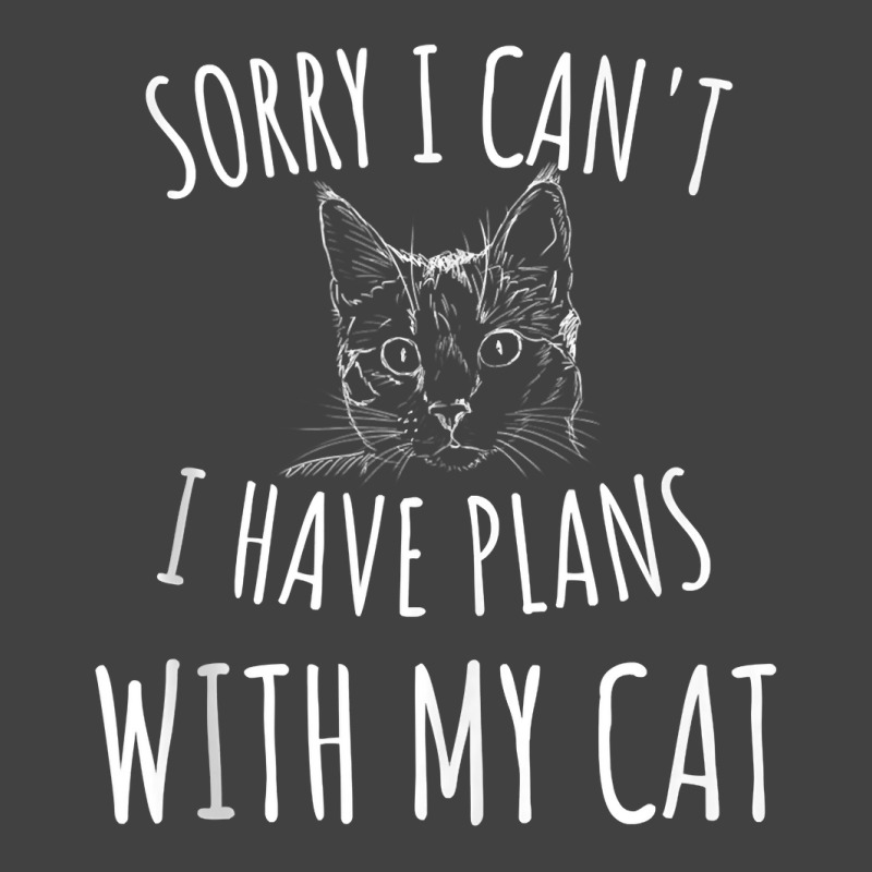 Sorry I Can't I Have Plans With My Cat Tank Top Vintage T-shirt | Artistshot