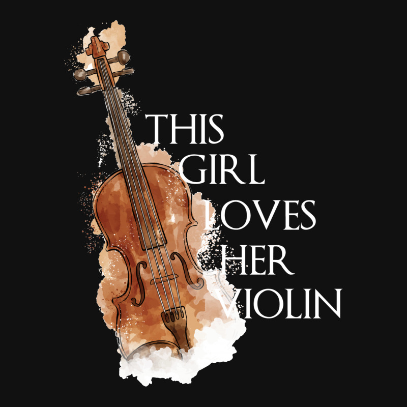 This Girl Loves Her Violin For Dark Accessory Pouches | Artistshot