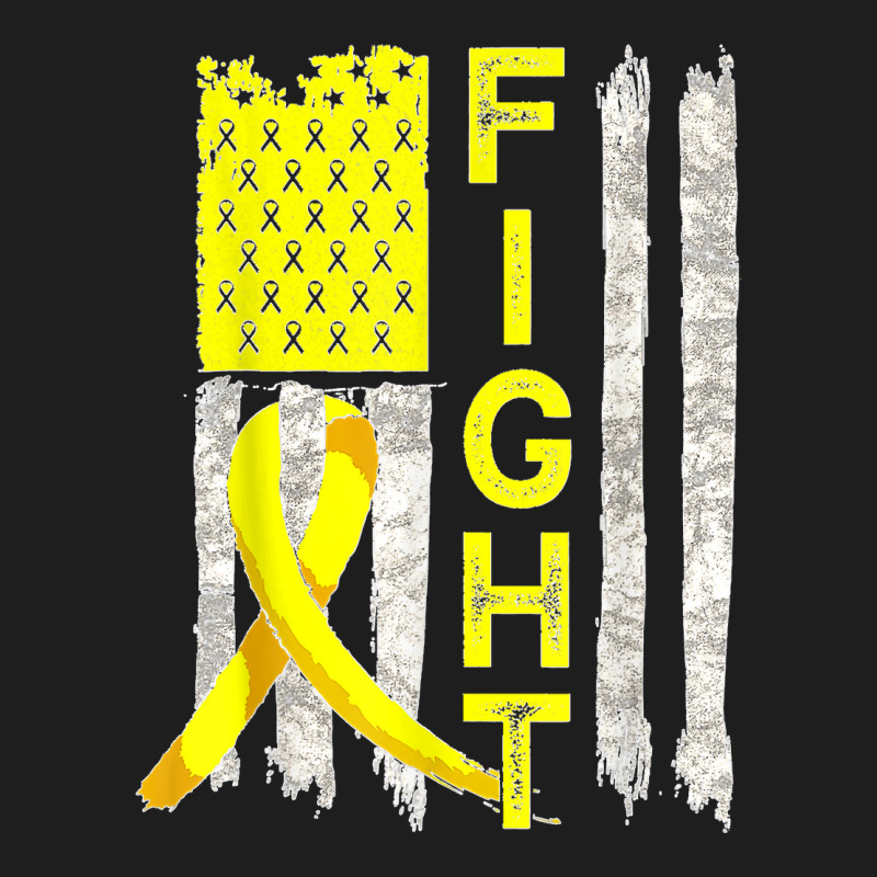 Fight Sarcoma Cancer Awareness American Flag Bone Cancer Classic T-shirt by WirtzRichard | Artistshot