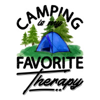 Camping Is My Favorite Therapy For Light Baby Tee | Artistshot