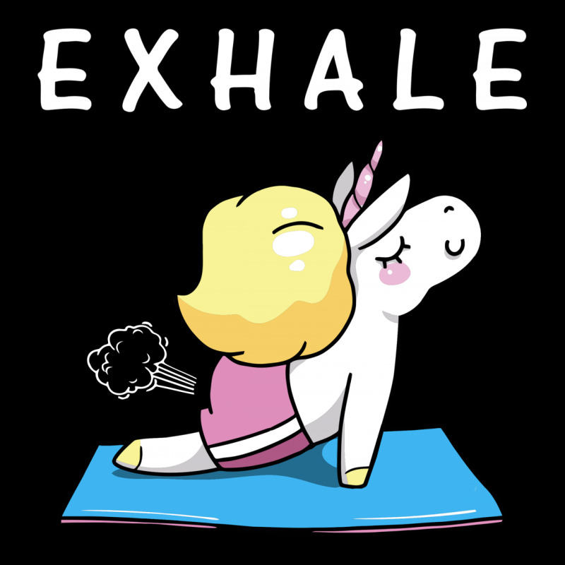 Exhale Unicorn For Dark Youth Zipper Hoodie | Artistshot