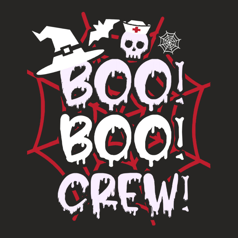 Funny Boo Boo Nurse Ghost T  Shirt Funny Halloween Boo Boo Crew Nurse Ladies Fitted T-Shirt by savannasavor | Artistshot