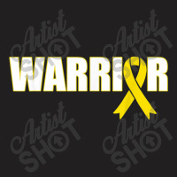 Bone Cancer Warrior Sarcoma Yellow Ribbon T-shirt | Artistshot