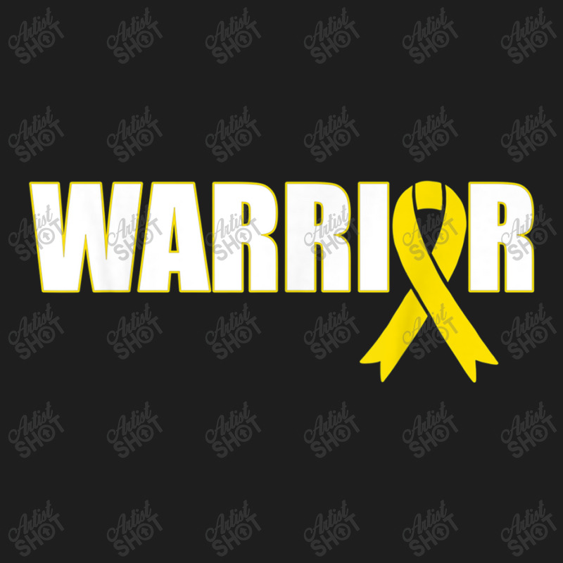 Bone Cancer Warrior Sarcoma Yellow Ribbon Classic T-shirt | Artistshot