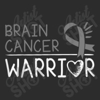 Brain Cancer Warrior Gray Awareness Ribbon Exclusive T-shirt | Artistshot