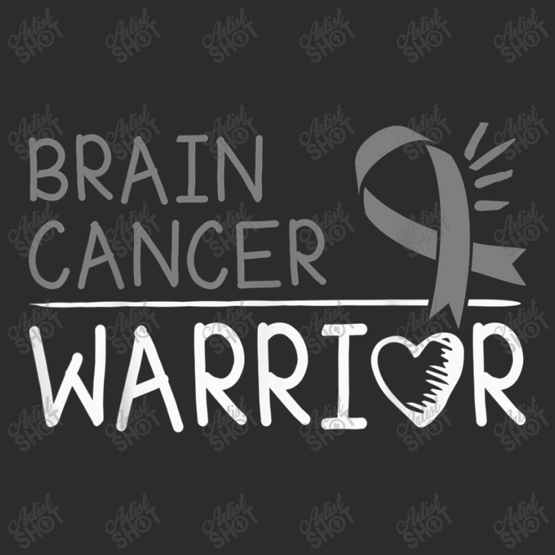 Brain Cancer Warrior Gray Awareness Ribbon Exclusive T-shirt | Artistshot