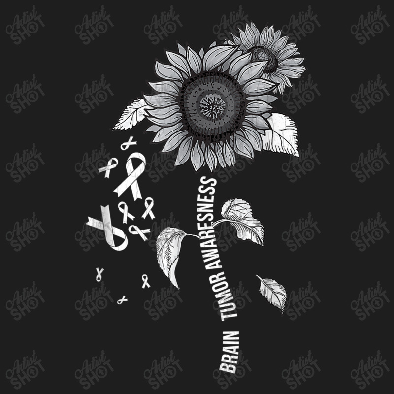 Brain Tumor Awareness Cancer  Brain Cancer Sunflower Classic T-shirt by LaytonDesign | Artistshot