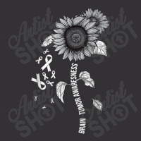 Brain Tumor Awareness Cancer  Brain Cancer Sunflower Vintage Hoodie | Artistshot