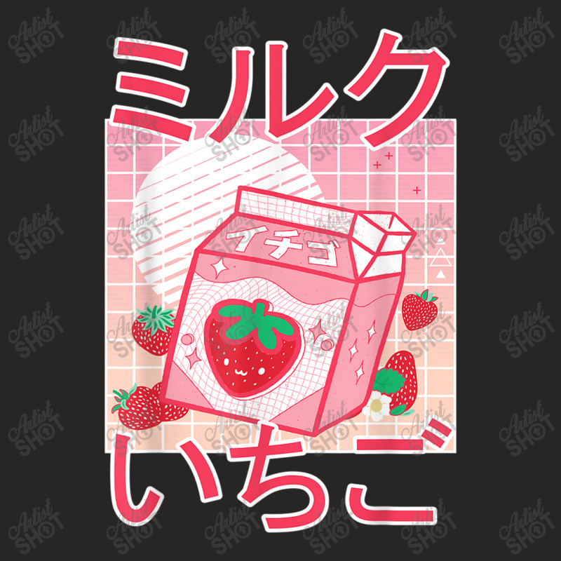 Anime  Kawaii Anime Japanese Strawberry Milkshake Ladies Fitted T-Shirt by MarquesDesign | Artistshot