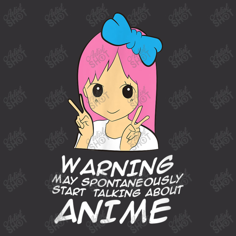 Anime Warning May Spontaneously Start Talking About Anime Vintage Short | Artistshot