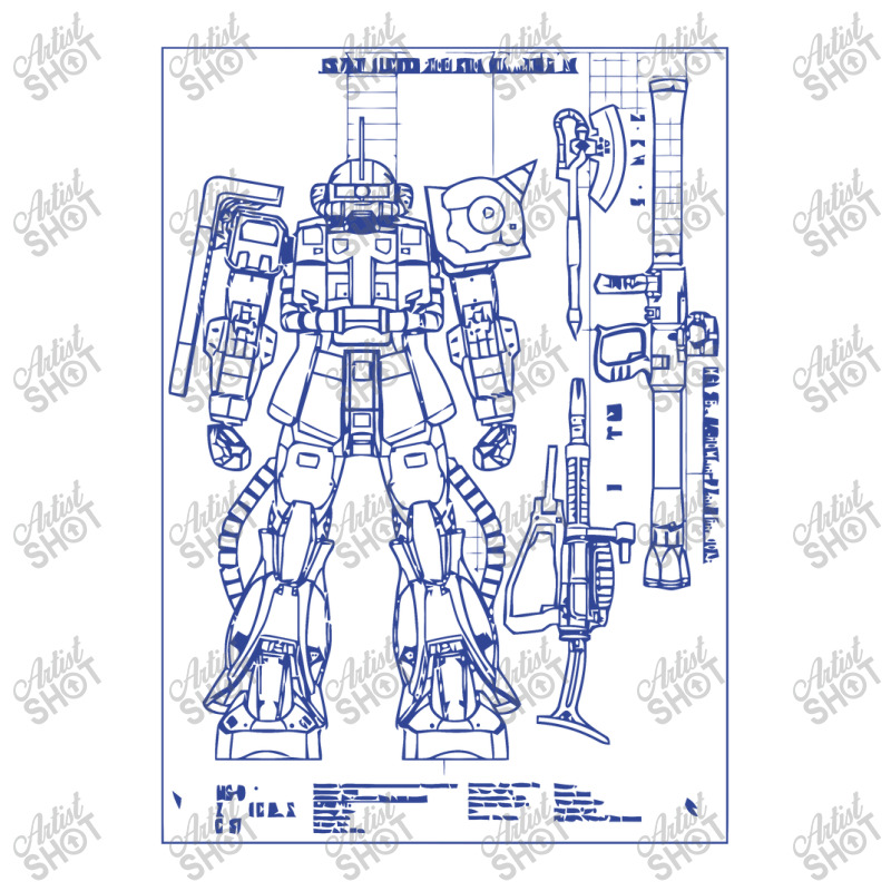 Zaku Ii Blueprint Gunpla Baby Bodysuit By Kabarkabur - Artistshot