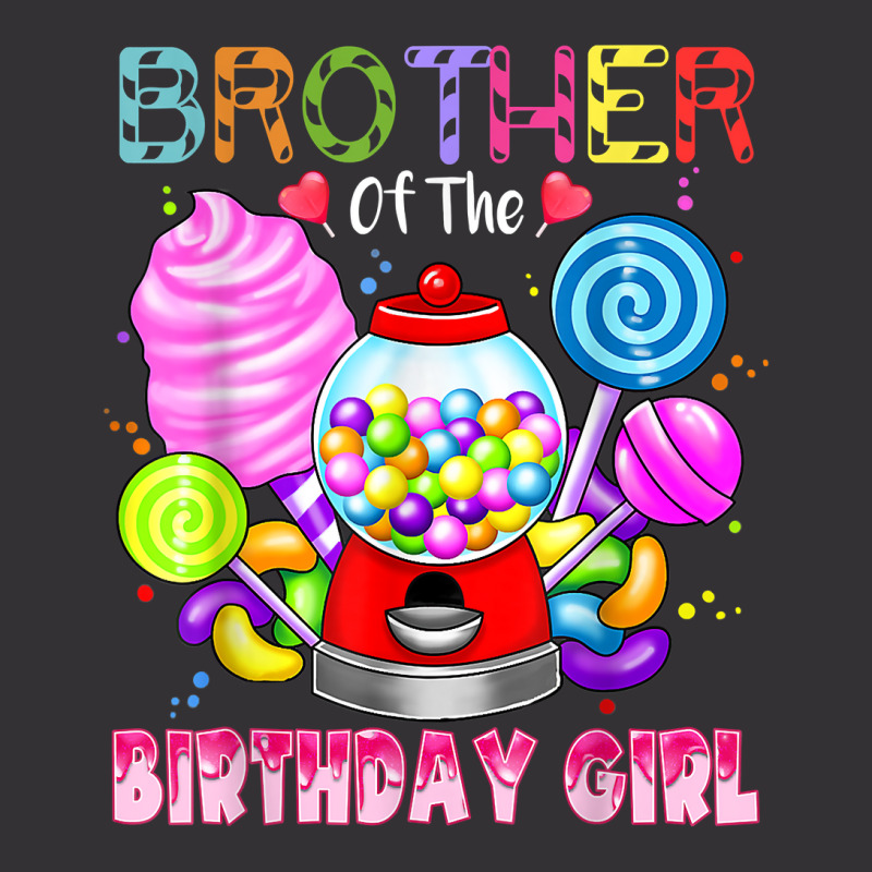 Brother Of The Birthday Girl Candyland Candy Birthday Party T Shirt ...