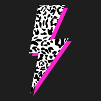 Leopard Lightning Bolt Pink Shadow Cheetah Graphic Print Sweatshirt Classic T-shirt | Artistshot