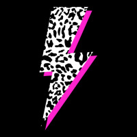 Leopard Lightning Bolt Pink Shadow Cheetah Graphic Print Sweatshirt Cropped Hoodie | Artistshot