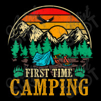 First Time Camping Funny Camper Lover Gift Legging | Artistshot