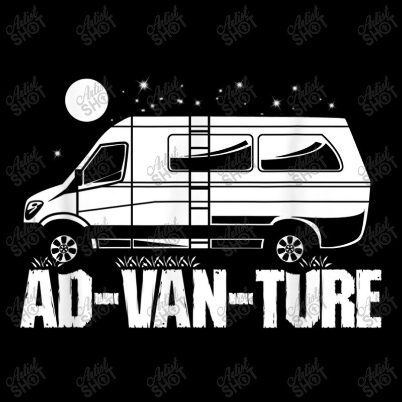 Funny Camper Van Life - Vanlife Ad-van-ture Painting Fleece Short | Artistshot