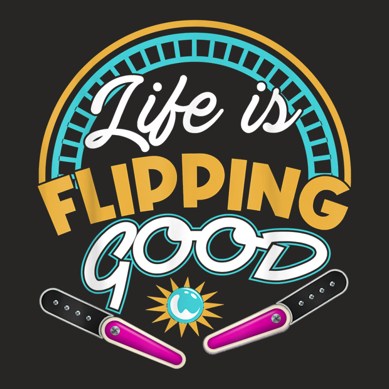 Flipping Good Arcade Game 80s 90s Pinball T Shirt Ladies Fitted T-Shirt by sowleomballoucgp | Artistshot