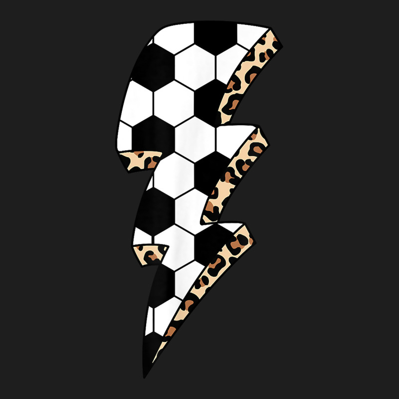 Leopard Soccer Lightning Bolt Soccer Mom Game Day Soccer T Shirt Classic T-shirt by pickengtwrentv | Artistshot