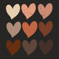 Diversity Hearts, Skin Tone Hearts Ladies Fitted T-shirt | Artistshot