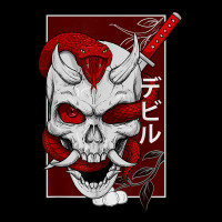 Japanese Demon Face Skull Devil With Snake Katana Nippon Art T Shirt Lightweight Hoodie | Artistshot