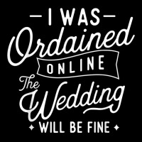 I Was Ordained Online   Ordained Minister Wedding Officiant T Shirt V-neck Tee | Artistshot