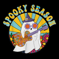 Spooky Season Peace Love Ghost Play Guitar For Halloween T Shirt V-neck Tee | Artistshot