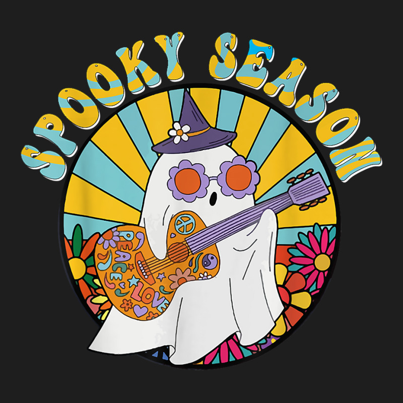 Spooky Season Peace Love Ghost Play Guitar For Halloween T Shirt Classic T-shirt by pickengtwrentv | Artistshot