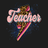 Leopard Teacher Shirt Teacher Lightning Bolt Back To School T Shirt Classic T-shirt | Artistshot