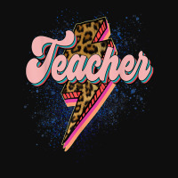 Leopard Teacher Shirt Teacher Lightning Bolt Back To School T Shirt Crop Top | Artistshot