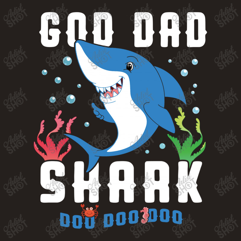 God Dad Shark Family Matching Tank Top | Artistshot