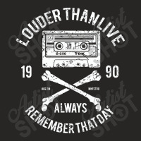 Louder Than Live Tape Cassette Ladies Fitted T-shirt | Artistshot