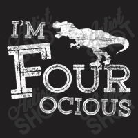 4th Birthday 4 Year Old Boy Four-ocious Dinosaur Gift Party Gifts Men T-shirt | Artistshot