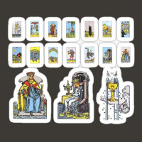 Tarot Card Sticker Set Major Arcana The Hermit Eleven Piece Pack 45474 Bucket Hat | Artistshot