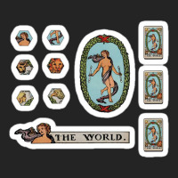 Tarot Card Sticker Set Wands Suite 18 Piece Pack 43587493 3/4 Sleeve Shirt | Artistshot