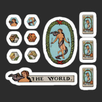 Tarot Card Sticker Set Wands Suite 18 Piece Pack 43587493 Exclusive T-shirt | Artistshot