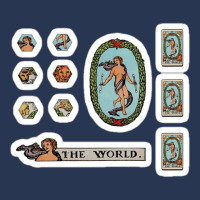 Tarot Card Sticker Set Wands Suite 18 Piece Pack 43587493 Men Denim Jacket | Artistshot