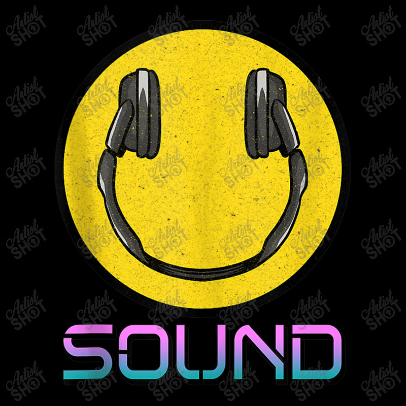 Sound Music I Love The 90's Dj Headphones Smile Face Headset Day Gift Legging by FrederickDesign | Artistshot